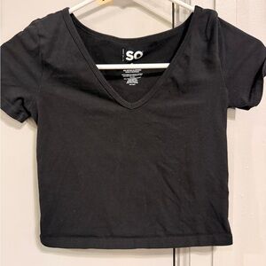 SO Women's Black Crop Top